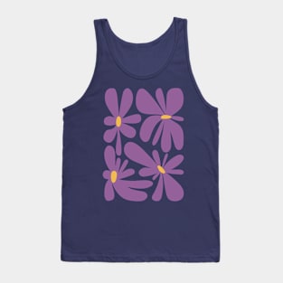 Lilac Flowers Abstract Tank Top